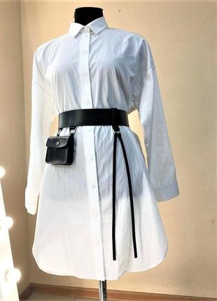 Женский широкий пояс "lacrima" с навесным карманом черный