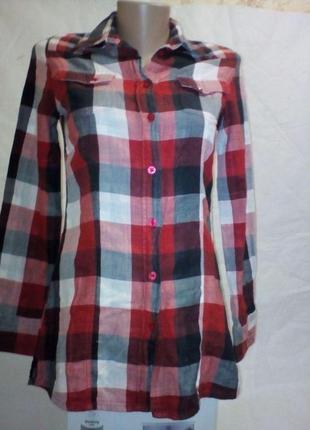 Рубашка блузочка  tom tailor размер xs-34-6 индия