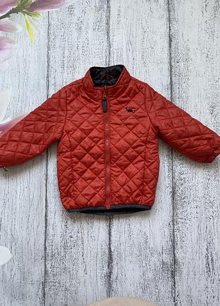 Крутая куртка стёганка деми bluezoo 18-24мес