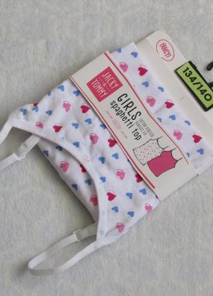 Майка-топ на бретелях на дівчинку роз. 134/140 см від jacky & tommy нова