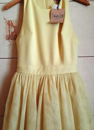 Новое лимонное платье с пышной юбкой topshop5 фото
