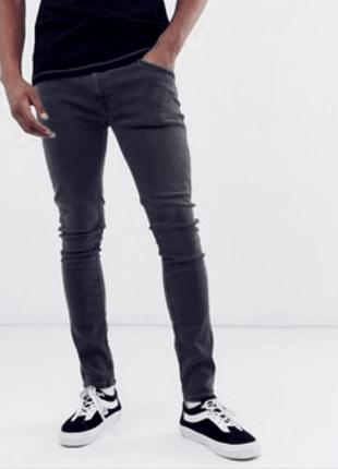 Зауженые скинии  джинсы denim co цвет графит
