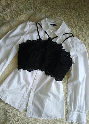 Топ кроптоп, кружево, кружевная нарядная блуза