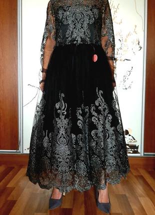 Нове шикарне вечірнє плаття в стилі бароко4 фото