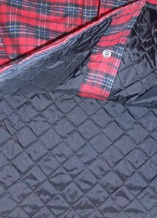 Актуальная классическая куртка рубашка obermeyer размер m-l фланель на подкладке6 фото