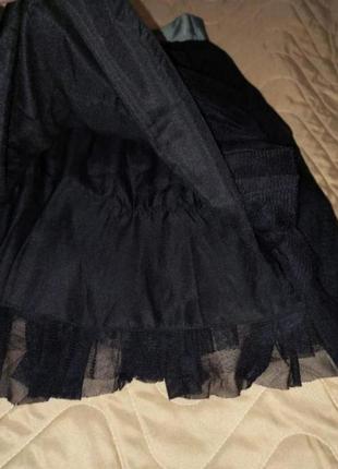 Фатиновая юбка короткая, чёрная юбка2 фото