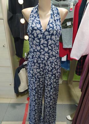 🎆🎆🎆👗👗👗бомбезный стильный стрейчевый комбез кюлотами цветочный принт next