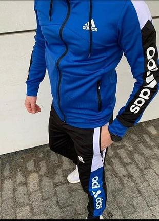 Чоловічий спортивний костюм адідас синій, чоловічий спортивний костюм адідас синій