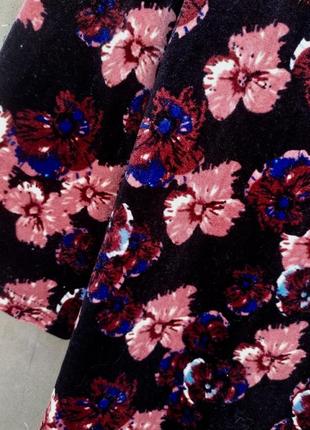 Красивая бархатная блузка в цветы originals3 фото