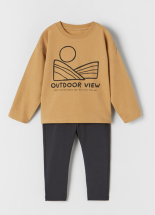 Комплект набір костюм zara зара оригінал outdoor 110 лосини 4 лосіни 5