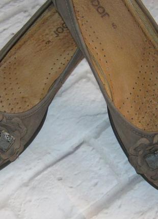 Кожаные стильные туфли-балетки gabor (германия), размер 38 (25 см)3 фото