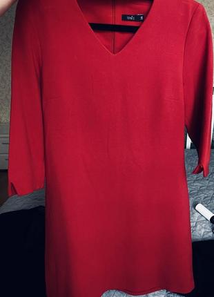 Сукня плаття червона з чокером