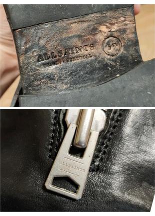 Кожаные грубые брутальные ботинки демисезонные дорогого бренда allsaints