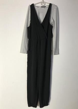 Комплект для девочки комбинезон и реглан в полосочку для девочки 146 см 10-11 лет