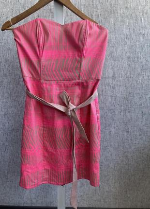 Женское яркое неоновое платье