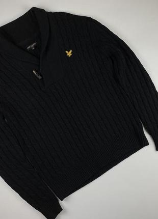 Шерстяной свитер - пуловер lyle scott