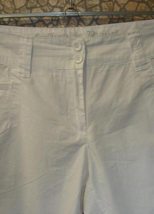 Легкие белые шорты с карманами "brugi"2 фото
