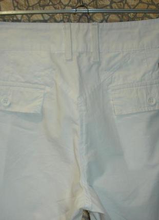 Легкие белые шорты с карманами "brugi"4 фото