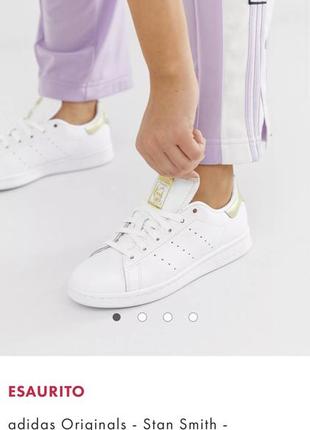 Состояние новых вечная классика белые кроссовки кеды adidas stan smith 23.5 стелька/ кожа8 фото