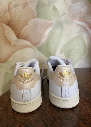 Состояние новых вечная классика белые кроссовки кеды adidas stan smith 23.5 стелька/ кожа4 фото