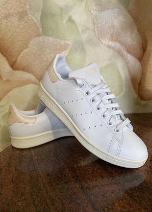 Состояние новых вечная классика белые кроссовки кеды adidas stan smith 23.5 стелька/ кожа3 фото