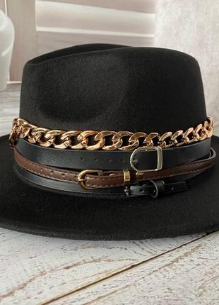 Черного цвета шляпка в стиле maison michel6 фото