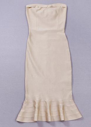 Шикарное облегающее бандажное платье русалка, платье русалка3 фото