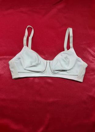Идеальный белый білий бежевый нюдовый телесный хлопковый бюстгальтер лифчик без косточек и паролона чашка b c