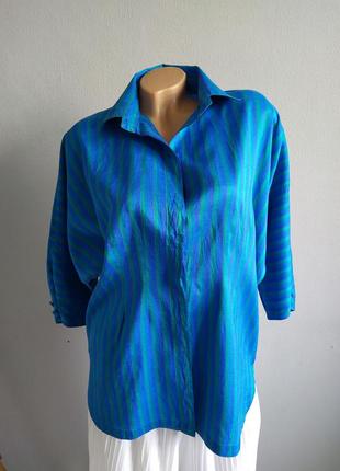 Винтаж! блуза из шелка в стиле 80-х р. р.