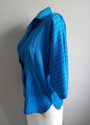 Винтаж! блуза из шелка в стиле 80-х р. р.5 фото
