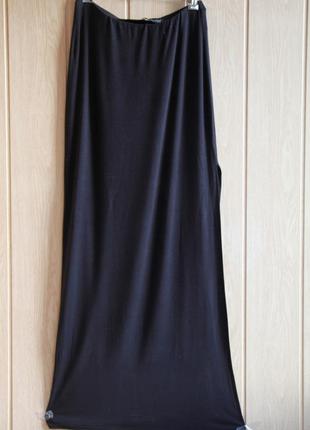 Длинная юбка с разрезом3 фото