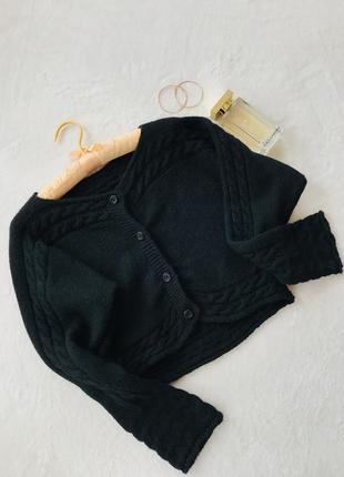 Классный стильный шерстяной мохеровый свитер кардиган 🖤1 фото