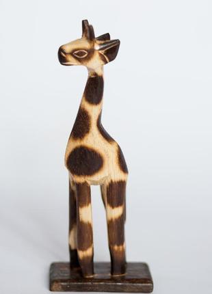 Статуетка жираф дерев'яний висота 20см