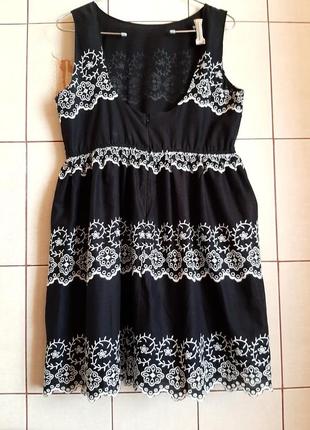 Новое натуральное черное платье из шитья из тончайшего 100%хлопка4 фото
