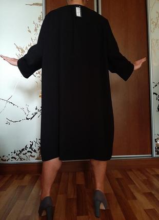 Новое черное базовое платье с рукавом 3/47 фото