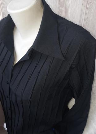 Женская черная блуза рубашка блузка кофта кофточка2 фото