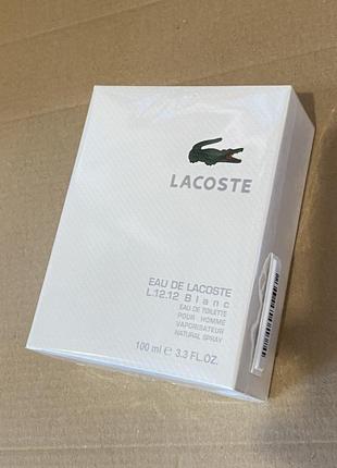 Lacoste eau de l.12.12 blanc 100 ml.