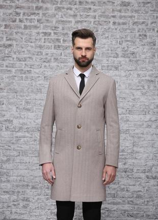 Мужское пальто e-161 (quadri)