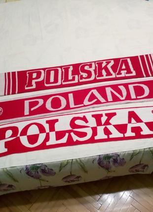 Шарф футбольний polska poland