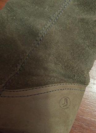 Стильні натуральні замшеві шкіряні чоботи демі від бренду geox для дівчинки унісекс3 фото