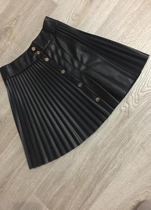 Женская юбка zara эко кожа5 фото