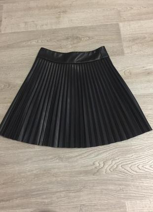Женская юбка zara эко кожа6 фото