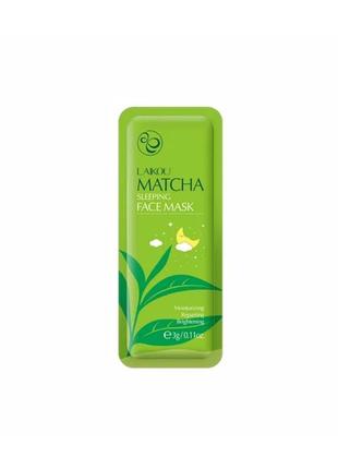 Нічна маска для обличчя з екстрактом зеленого чаю laikou matcha sleeping face mask