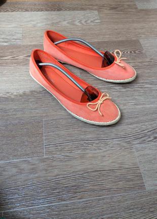 Кожаные балетки biaggini  39р  стелька 25,5см