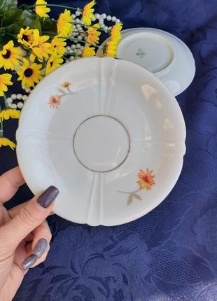 Mitterteich porcelain 🌼 factory антиквариат бавария германия тарелочки десертные костяной фарфор деколь теснение