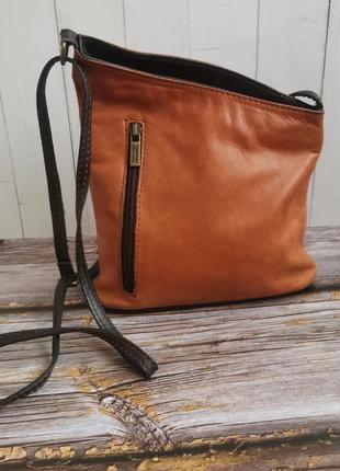 Роскошная кожаная сумка cross-body tuskany leather