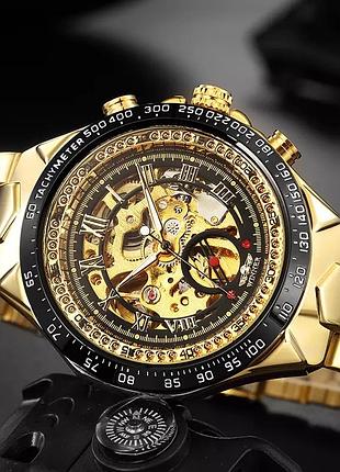 Чоловічі механічні оригінальні годинник чоловічий механічний годинник winner skeleton