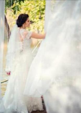 Свадебное платье от дизайнера тани григ2 фото