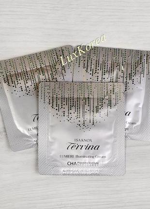 Відбілюючий крем з золотом і алмазом isa knox tervina lumiere illuminating cream