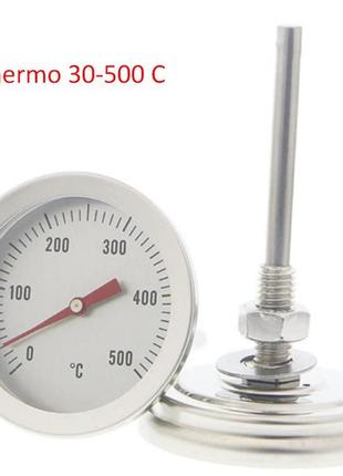 Термометр для гриля барбекю, коптильня, печь щуп  на резьбе 0-500 градусов